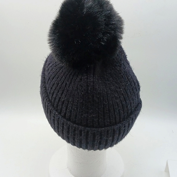 Steve Madden Pom Pom Beanie Hat One Size - Picture 3 of 5
